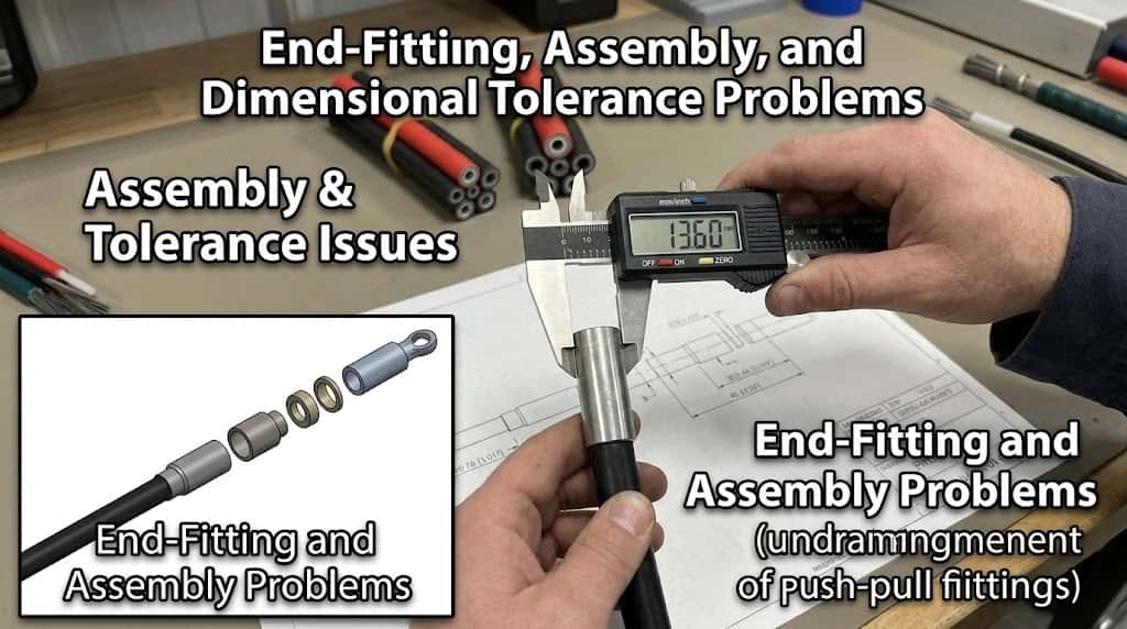 Push-Pull Cable Conduit Failure Analysis - End-Fitting, Assembly, and Dimensional Tolerance Problems